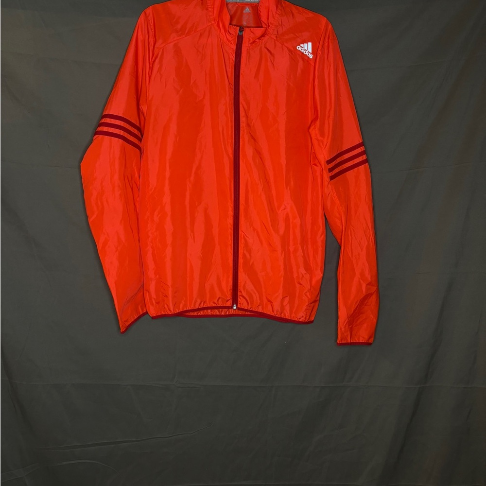 Adidas Orange Windbreaker Jacket